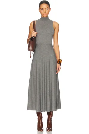 Helsa Francesca Maxi Dress in Heather Grey - Grey. Size L (also in M, XL).