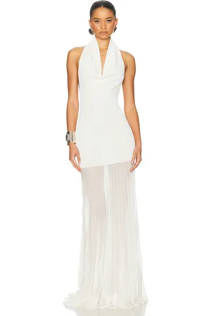 Helsa Jazzlyn Maxi Knit Dress in Ivory - Ivory. Size L (also in M, S, XL).