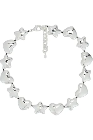 SANDY LIANG Beans Necklace in Silver - Metallic Silver. Size all.
