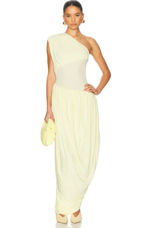 Helsa The Amphora Dress in Lemon Sorbet - Yellow. Size L (also in M, S, XL, XS, XXS).
