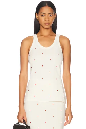 Bottega Veneta Tank Top in Chalk & Vernis - White. Size L (also in M, XS).
