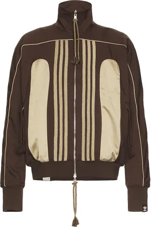 adidas by Song for the Mute Woven Full Zip Jacket in Brown - Brown. Size M (also in S, XL/1X).