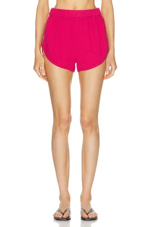 THE ELDER STATESMAN Jupiter PJ Short in Flamingo - Pink. Size M (also in ).