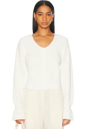 EAVES Lennox Cardigan in Ivory - Ivory. Size L (also in M, S, XL, XS, XXS).