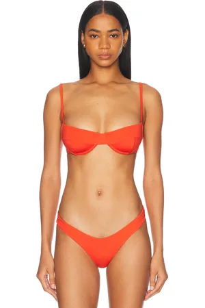Haight Vintage Bikini Top in Coral - Orange. Size XS (also in ).