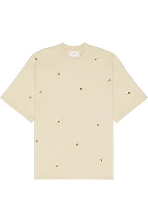 SONG FOR THE MUTE Desert Rose Gym Tee in Oat - Cream. Size 46 (also in 48, 50).