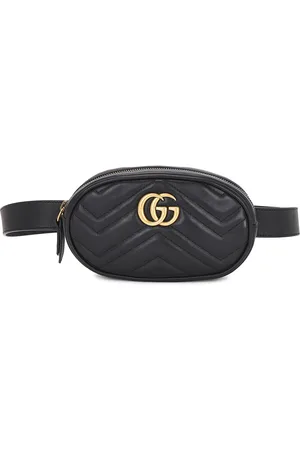 Gucci GG Marmont Belt Bag in Black - Black. Size all.