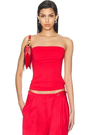Anna October Virginia Top in Red - Red. Size L (also in ).