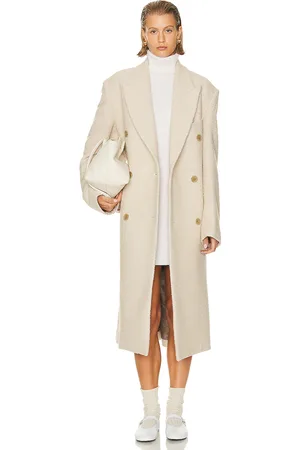 Acne Studios Long Coat in Warm White - Cream. Size 42 (also in ).