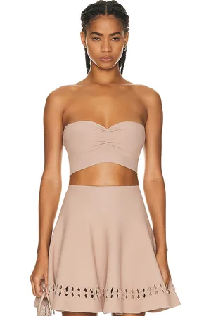 Alaïa Bandeau Top in Nude ALA?A - Nude. Size 44 (also in ).