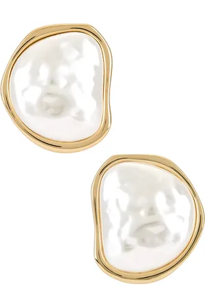 Retrofete Fiorenza Earring in Pearl White - Ivory. Size all.