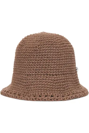 MAGDA BUTRYM Crochet Bucket Hat in Brown - Brown. Size S/M (also in ).