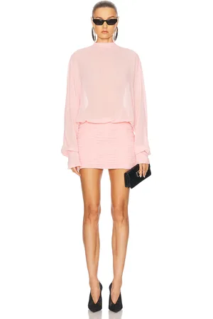 SER.O.YA Minette Mini Dress in Coral Blush - Pink. Size M (also in ).