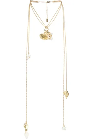 Chloé Charm Necklace in Vintage Gold - Metallic Gold. Size all.