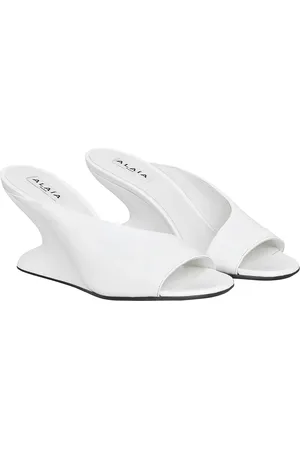 Alaïa Wedge Mule in Blanc Optique - White. Size 37 (also in ).