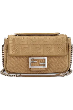 Fendi X SKIMS Midi Chain Baguette Shoulder Bag in Taupe - Taupe. Size all.