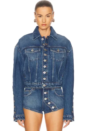 Jean Paul Gaultier Denim Jacket in Vintage Blue - Blue. Size L (also in S).