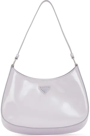 Prada Cleo Shoulder Bag in Silver - Lavender. Size all.