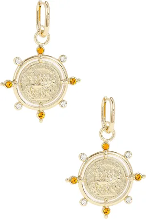 Paco rabanne Summer Sun Medals Earrings in Gold - Metallic Gold. Size all.