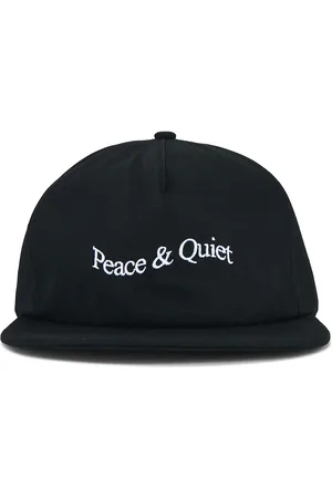 Museum of Peace and Quiet Wordmark Dad Hat in Black - Black. Size all.