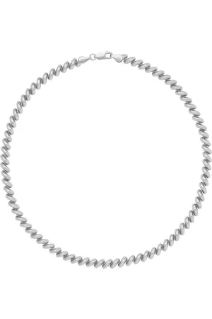mega San Marcos Necklace in Sterling Silver - Metallic Silver. Size all.