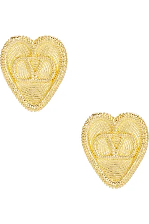 VALENTINO GARAVANI Fil Perdu Earrings in Antique Brass - Metallic Gold. Size all.