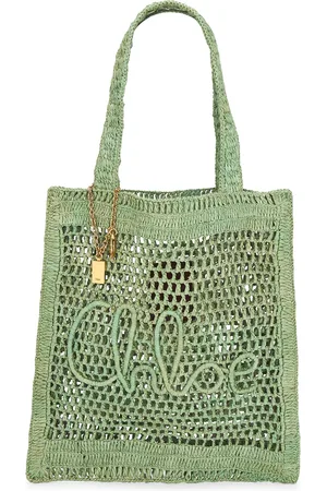 Chloé Summer Banana Tote Bag in Tea Leaf Green - Mint. Size all.