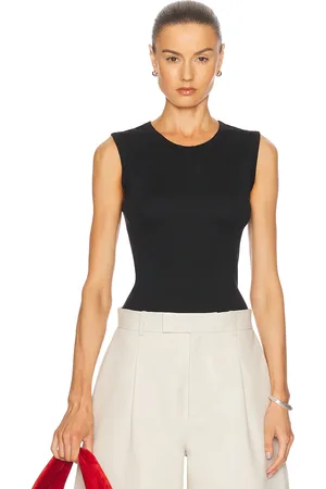 ENZA COSTA Supima Cotton Sleeveless Tank Top in Black - Black. Size L (also in M, S, XL, XS).