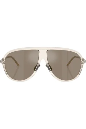 Moncler Glyde Sunglasses in Transparent - Neutral. Size all.