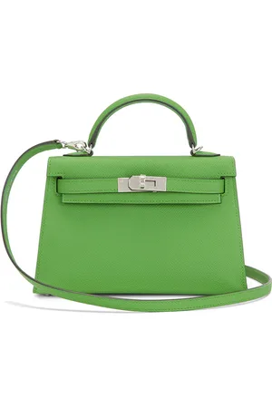 Hermès Epsom Kelly 20 Handbag in Vert Yucca - Green. Size all.