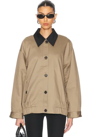 EAVES Yuna Jacket in Khaki Greige - Beige. Size L (also in M, S, XL, XS, XXS).