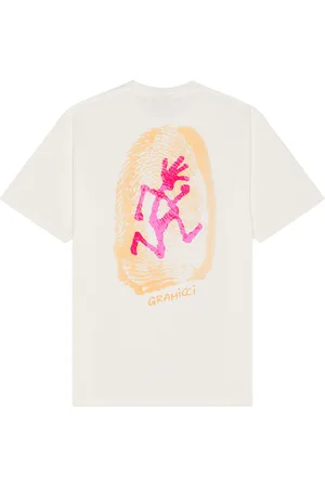 Gramicci Thumbprint Tee in White - White. Size L (also in M, S, XL/1X).