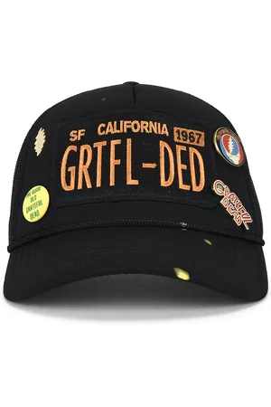 Madeworn Grateful Dead Hat in Black - Black. Size all.