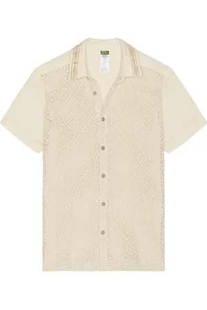 Agua Bendita James Shirt in Cream - Cream. Size L (also in M, S).