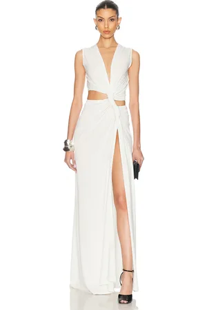 SID NEIGUM Triple Loop Dress in Ivory - Ivory. Size L (also in M, S, XL, XS).