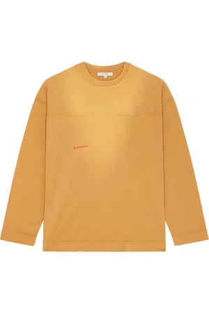 J.W.Anderson Garment Dye Long Sleeve Tee in Tobacco - Brown. Size L (also in S, XL/1X).