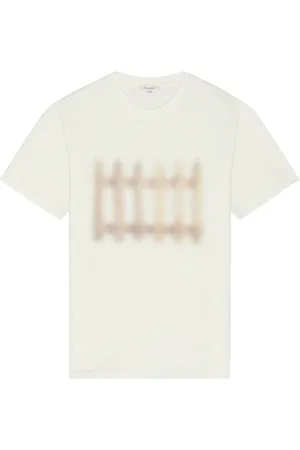 J.W.Anderson Printed Fence Tee in Ivory - White. Size L (also in S, XL/1X).