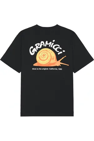 Gramicci Snail Tee in Vintage Black - Black. Size L (also in M, S, XL/1X).