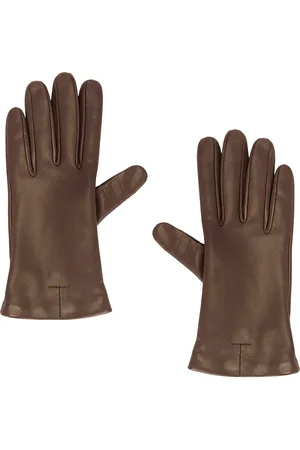 Totême Leather Gloves in Brown - Brown. Size S (also in ).