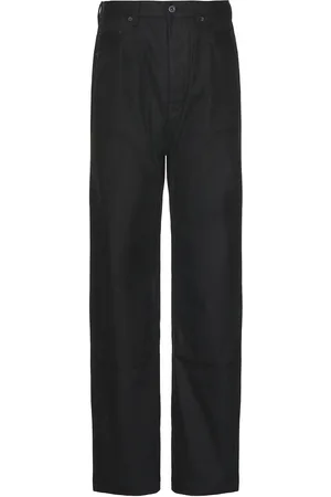 DRKSHDW BY RICK OWENS Double Knee Geth Cut Jean in Black - Black. Size 34 (also in ).
