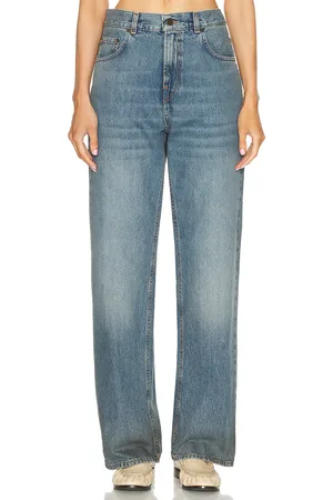 haikure Bonnie Straight Leg in Oil Blue - Denim-Medium. Size 32 (also in ).