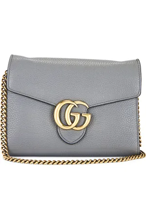Gucci GG Marmont Shoulder Bag in Grey - Grey. Size all.