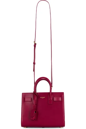 Saint Laurent Nano Sac De Jour Bag in Cherry Jam - Red. Size all.