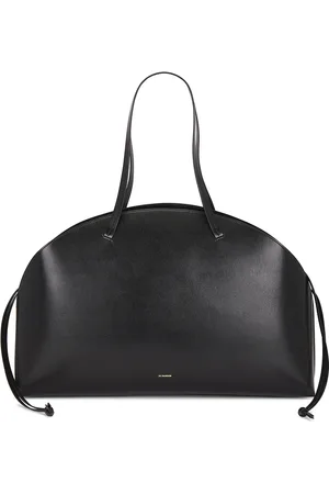 Jil Sander Curve Large Shoulder Bag in Black - Black. Size all.