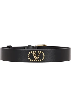 VALENTINO GARAVANI Signature V Logo Choker Necklace in Nero - Black. Size all.