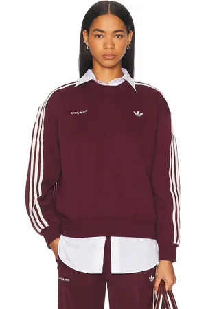 adidas X Sporty & Rich Crewneck Sweatshirt in Red - Red. Size L (also in M, S, XL, XS).