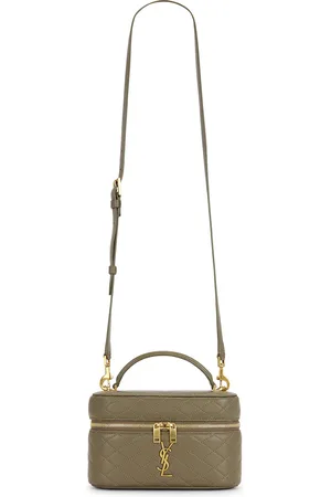 Saint Laurent Mini Gaby Vanity Bag in Strong Moss - Olive. Size all.
