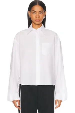 anOnlyChild Bartley Shirt in White - White. Size L (also in M, S, XS).