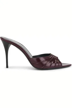 Saint Laurent Babylone Sandal in Vintage Bordeaux - Wine. Size 36 (also in 36.5, 37, 37.5, 38, 38.5, 39, 39.5, 40, 41, 42).