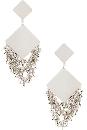 Isabel Marant Dangle Earrings in Silver - Metallic Silver. Size all.
